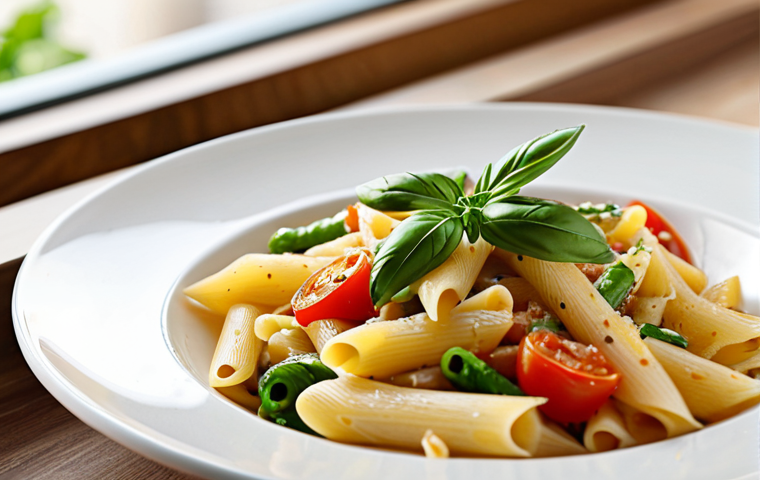 인스턴트 음식의 진화 - **Vegetable Medley Plate:** A professional, family-friendly image depicting a colorful, fully clothe...